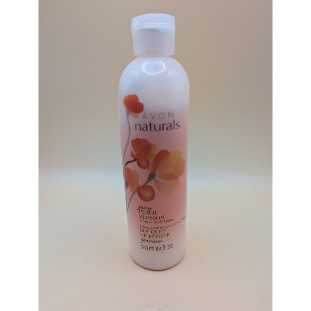 NEW Avon Naturals Juicy Peach Blossom Body Lotion 8.4 Oz Hand Body Moisture